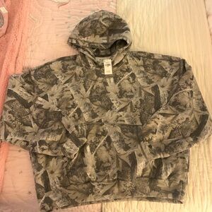 Hollister Gray Khaki Camouflage Men's Sweater